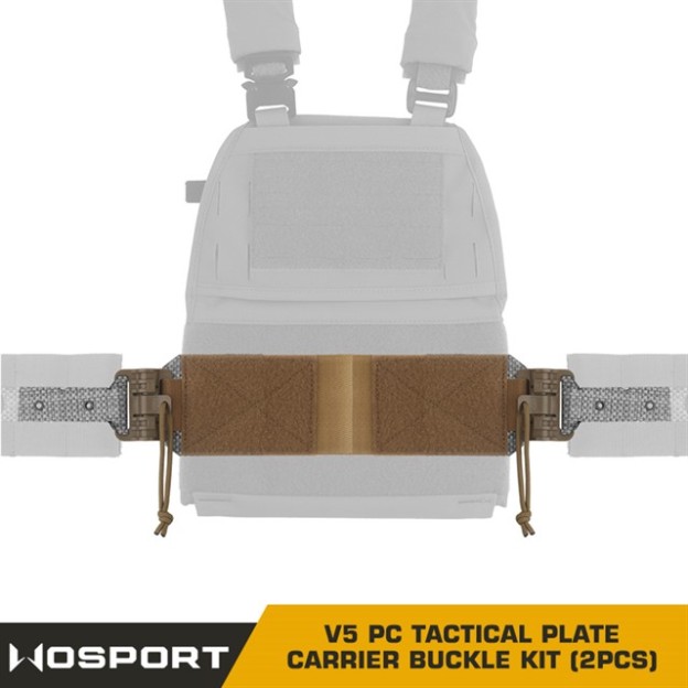 WOSPORT V5 PC TACTICAL PLATE CARRIER QUICK RELEASE BUCKLE KIT 2PCS  [WST-VE-75-ACC-16]