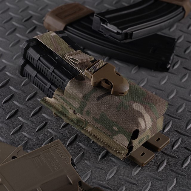 WOSPORT 5.56 WEBBING DOUBLE MAG POUCH [WST-MG-119]