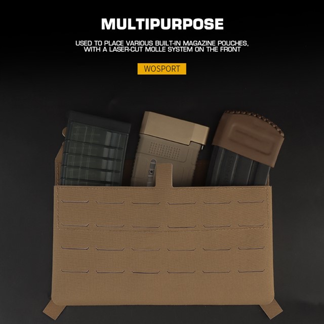 WOSPORT MAGAZINE POUCH FRONT PLATE (BUILT-IN) [WST-VE-75-ACC-13]