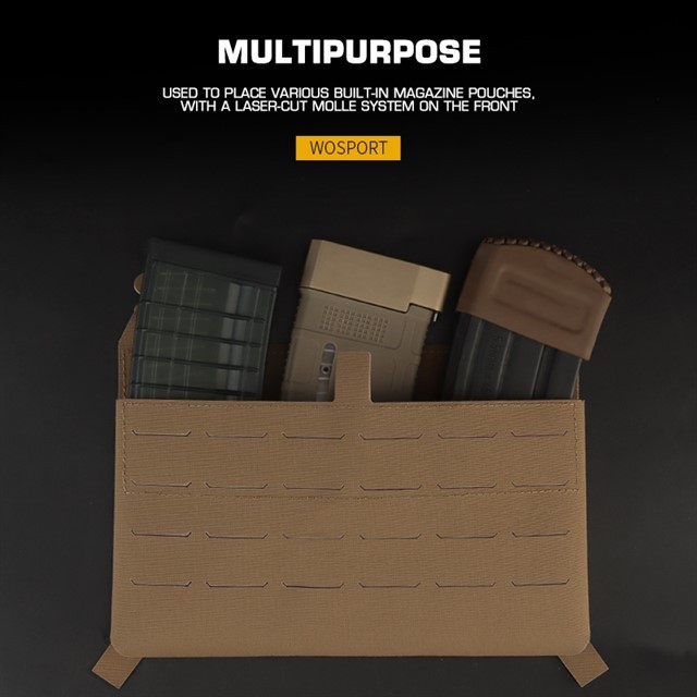 WOSPORT MAGAZINE POUCH FRONT PLATE (BUILT-IN) [WST-VE-75-ACC-13]
