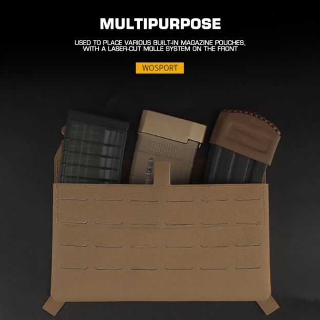 WOSPORT MAGAZINE POUCH FRONT PLATE (BUILT-IN) [WST-VE-75-ACC-13]
