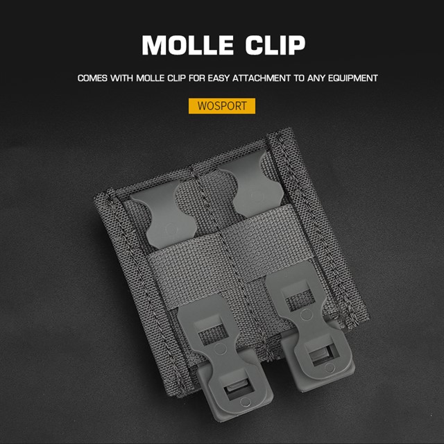 WOSPORT FAST 9MM DOUBLE MAG POUCH [WST-MG-F-04]