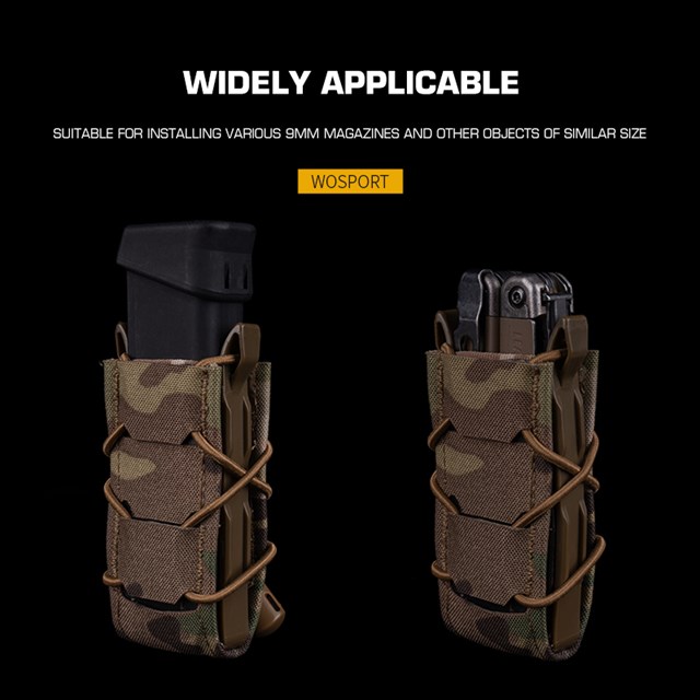 WOSPORT TIGER 9MM MAG POUCH V2 [WST-MG-130]
