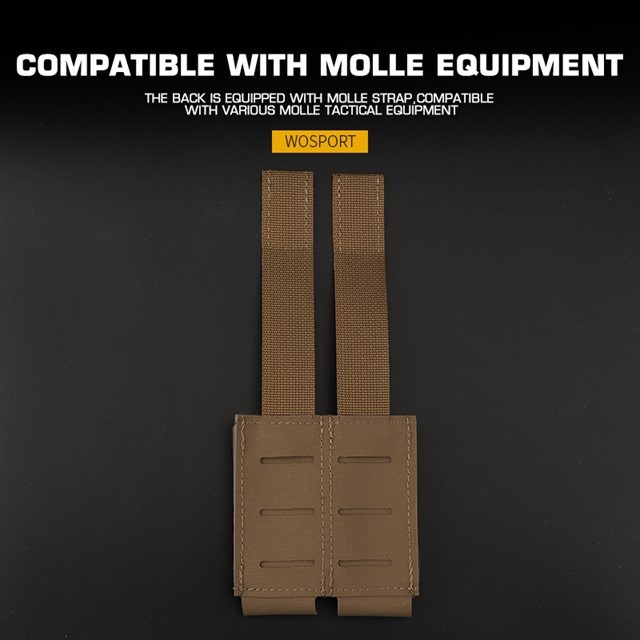 WOSPORT OPEN TYPE DOUBLE PISTOL MAG POUCHES [WST-MG-72]