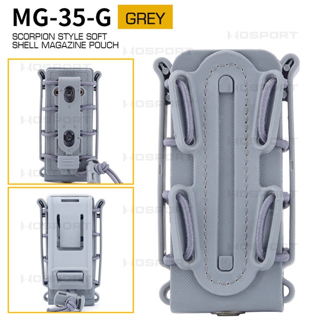 WOSPORT SCORPLON STYLE SOFT SHELL MAGAZINE POUCH（FOR 9MM） [WST-MG-35]