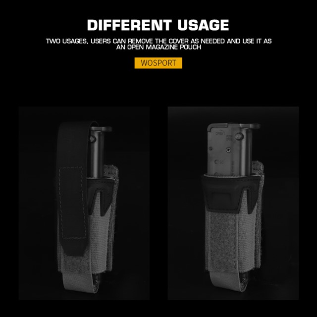 WOSPORT K TYPE 9MM SINGLE MAG POUCH [WST-MG-125]