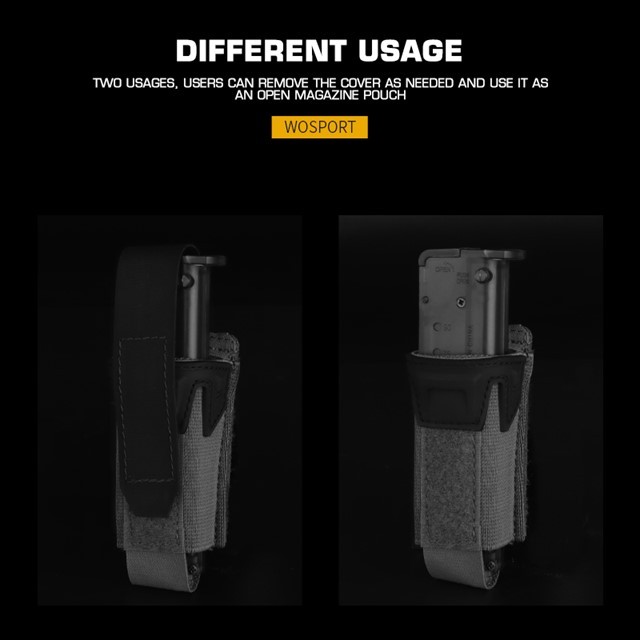 WOSPORT K TYPE 9MM SINGLE MAG POUCH [WST-MG-125]