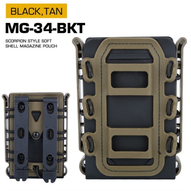 WOSPORT SCORPLON STYLE SOFT SHELL MAGAZINE POUCH（FOR 5.56/7.62） [WST-MG-34]