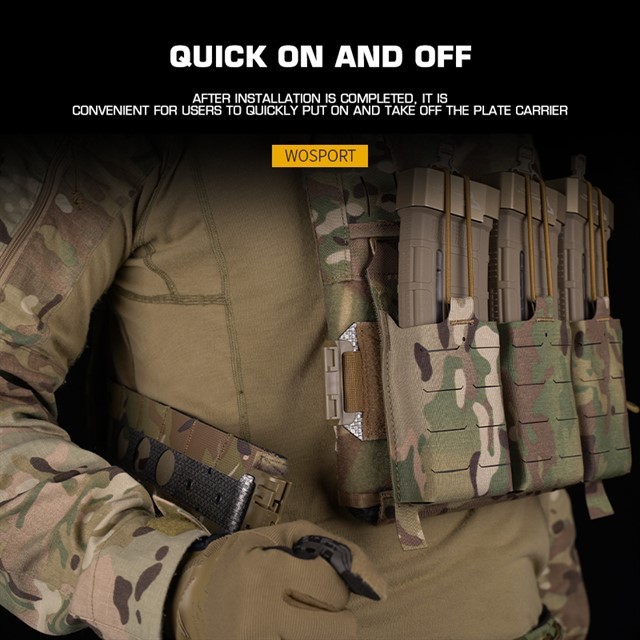 WOSPORT V5 PC TACTICAL PLATE CARRIER QUICK RELEASE BUCKLE KIT 2PCS  [WST-VE-75-ACC-16]