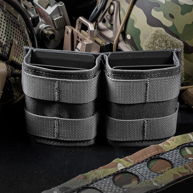 WOSPORTFAST 5.56 DOUBLE MAG POUCH (SHORT)[WST-MG-F-09]