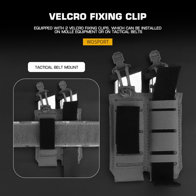 WOSPORT ASSAULTER DOUBLE PISTOL MAG POUCH 2.0 [WST-MG-105]