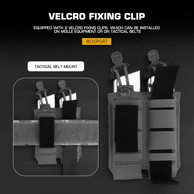 WOSPORT ASSAULTER DOUBLE PISTOL MAG POUCH 2.0 [WST-MG-105]