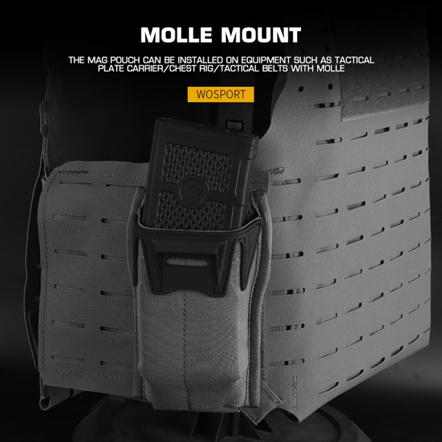 WOSPORT K TYPE 5.56 AR MAG POUCH [WST-MG-120]