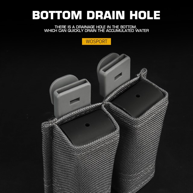 WOSPORT FAST 9MM DOUBLE MAG POUCH [WST-MG-F-04]