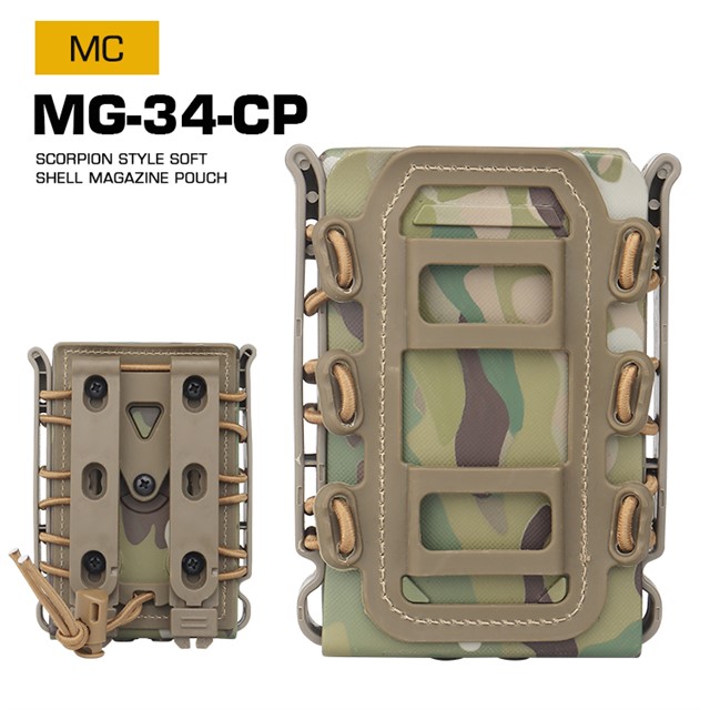 WOSPORT SCORPLON STYLE SOFT SHELL MAGAZINE POUCH（FOR 5.56/7.62） [WST-MG-34]