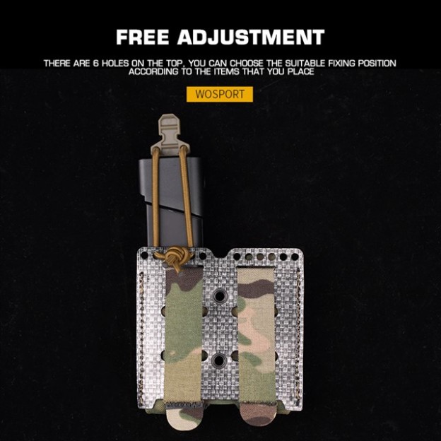 WOSPORT DOUBLE ELASTIC MAG POUCH（PISTOL） [WST-MG-70]