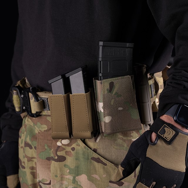 WOSPORT OPEN TYPE DOUBLE PISTOL MAG POUCHES [WST-MG-72]