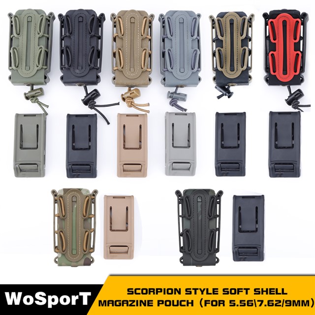 WOSPORT SCORPLON STYLE SOFT SHELL MAGAZINE POUCH（FOR 9MM） [WST-MG-35]