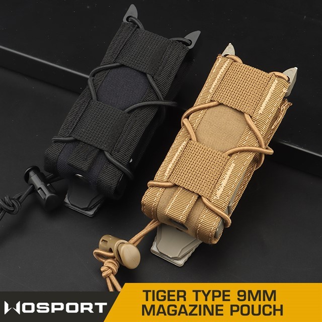WOSPORT TIGER TYPE 9MM MAGAZINE POUCH [WST-MG-48]