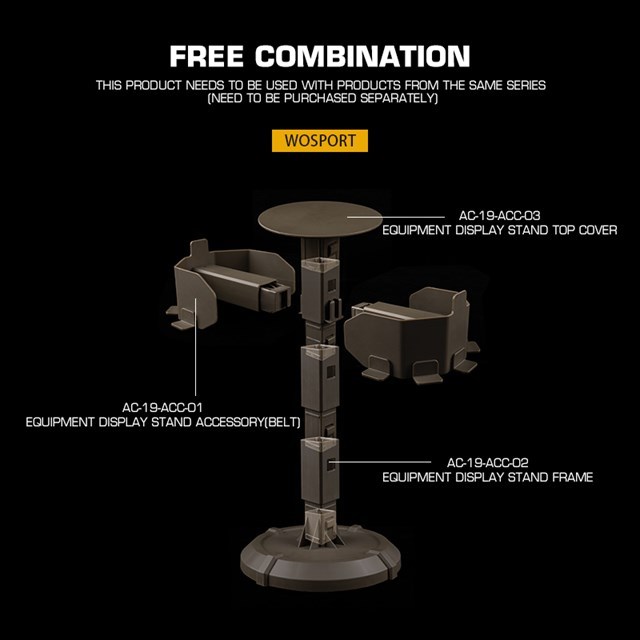 WOSPORT EQUIPMENT DISPLAY STAND BASE [WST-AC-19-ACC-05]