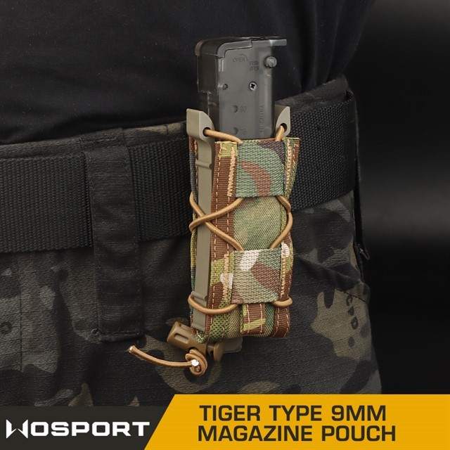 WOSPORT TIGER TYPE 9MM MAGAZINE POUCH [WST-MG-48]