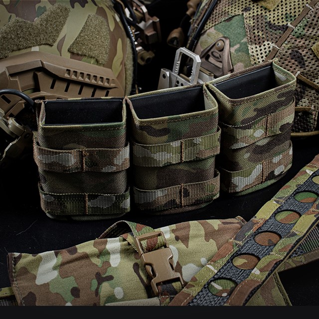 WOSPORT FAST 5.56 TRIPLE MAG POUCH (MEDIUM) [WST-MG-F-12]