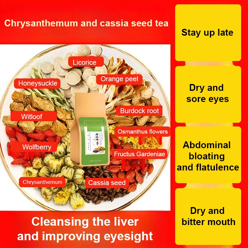 Dandelion, Chrysanthemum and Cassia Seed Tea