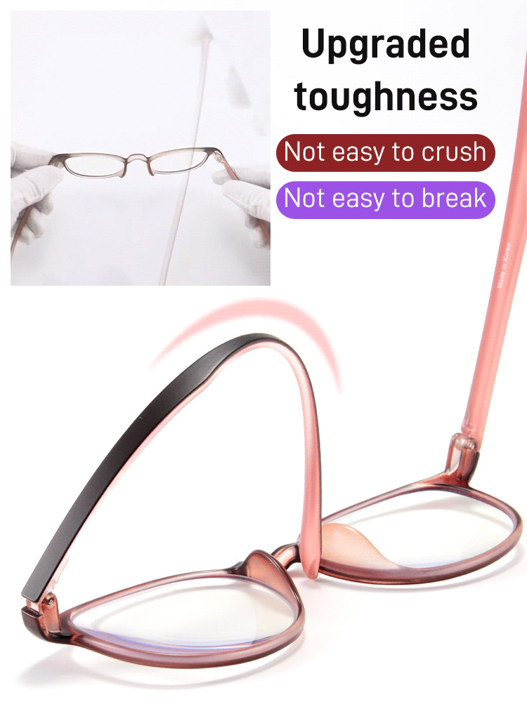 Anti-blue light anti-fatigue youthful far and near dual-use high-grade glass