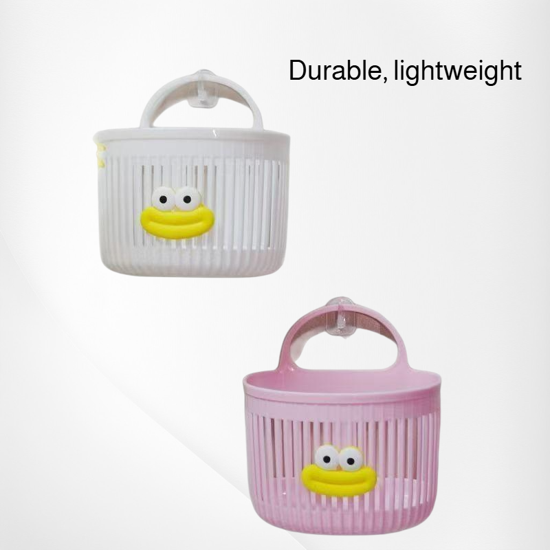 Multifunctional Cute Wall Storage Basket – Space-Saving Hanging Bin for Home Use