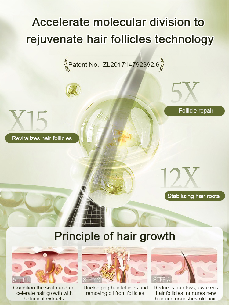 Hot Sale Ginger Plant Extract Anti-Hair Loss Hair Shampoo