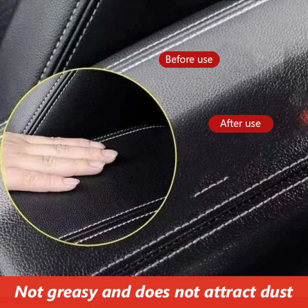 Brightens car leather cleaning cream with one wipe