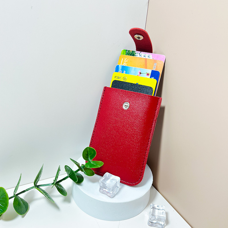 Multiple card slots stacked concealed pull-out card holder