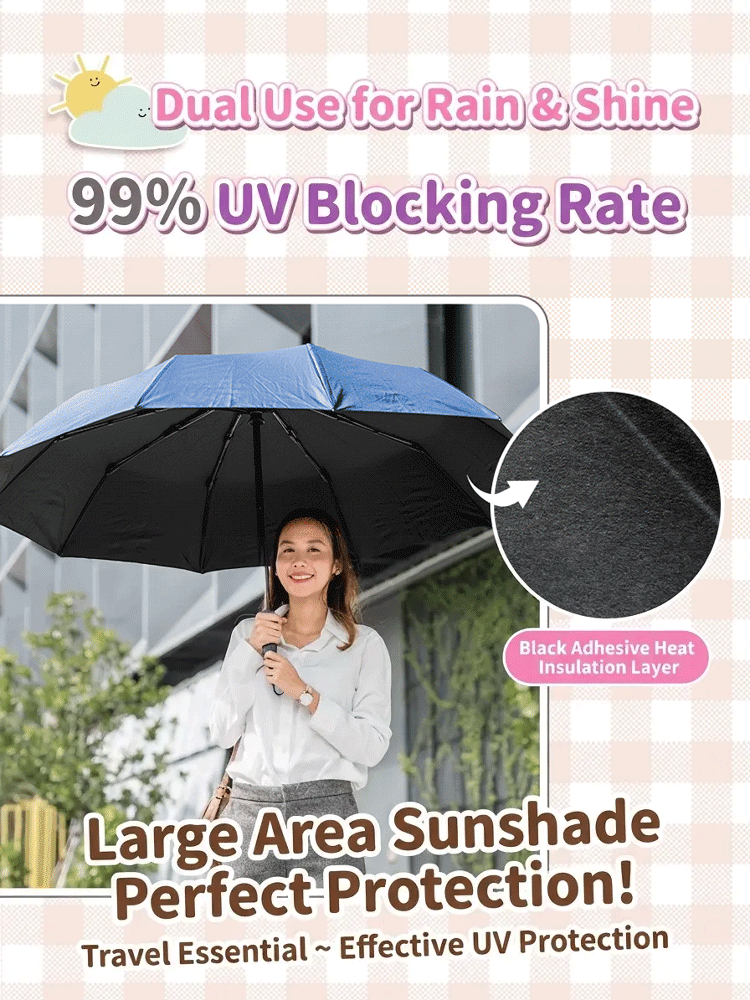 【Dual-purpose for sunny and rainy days】Ultra-light pencil-style sunshade umbrella