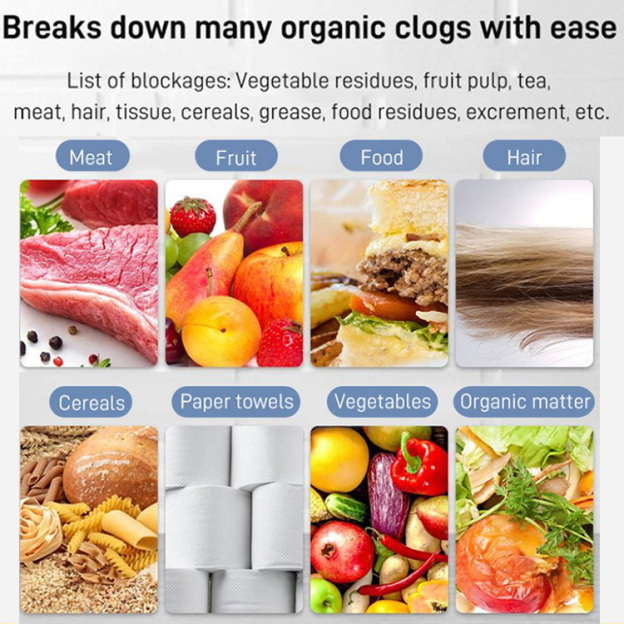 [Strongly dissolves without harming pipes] Drain Clog Remover Agent 