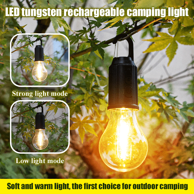 Tungsten Rechargeable Camping Light