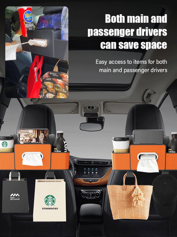 【Space-Saving】Car Multi-Function Backrest Storage Box