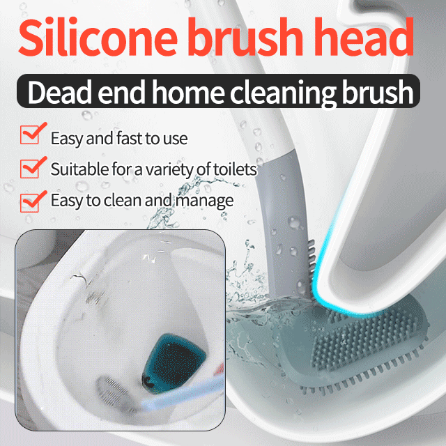 Creative silicone toilet brush