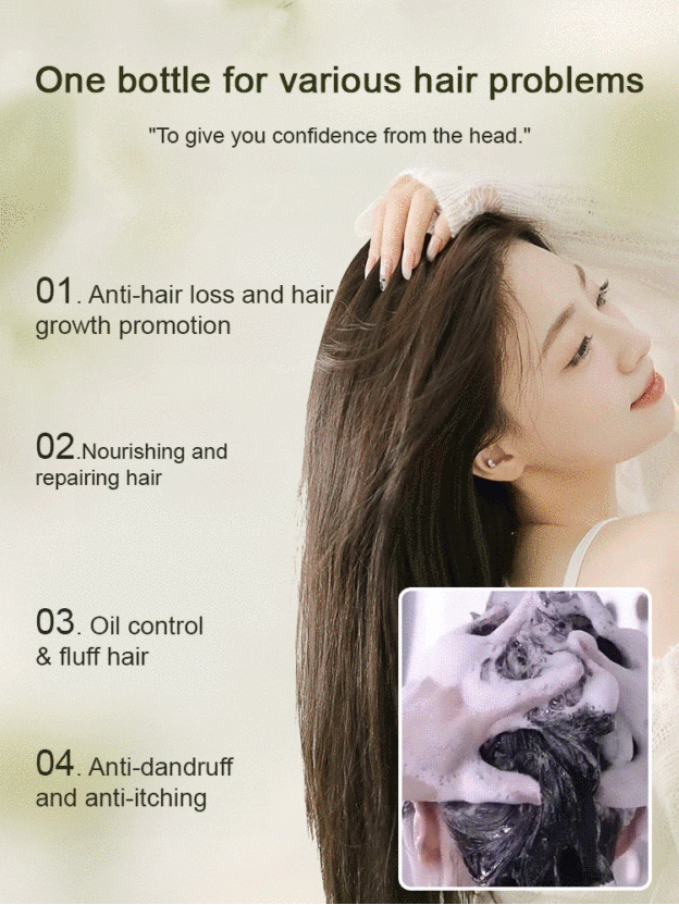 Hot Sale Ginger Plant Extract Anti-Hair Loss Hair Shampoo