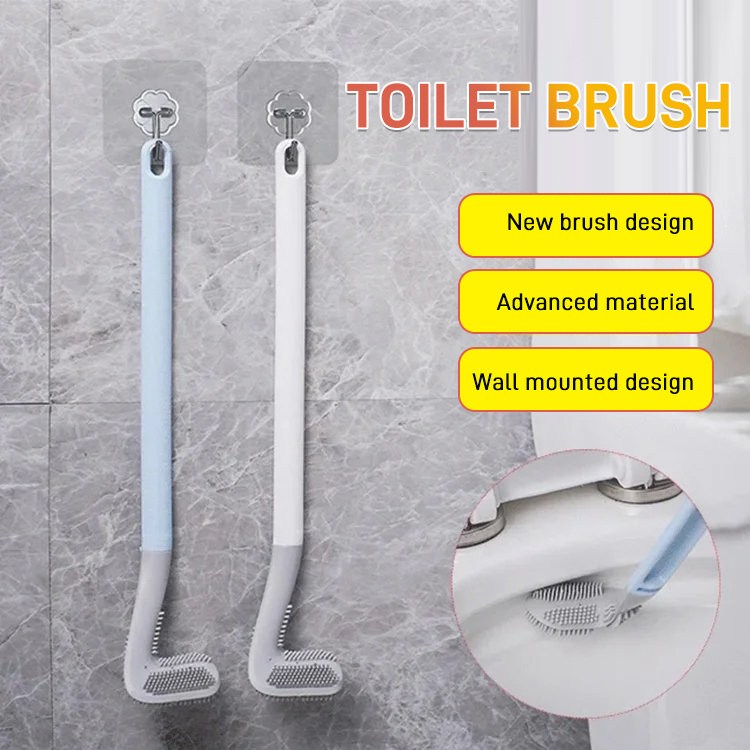 Creative silicone toilet brush