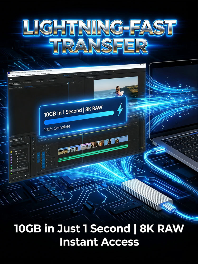 16TB Type-C Portable SSD: Universal for All Devices, 1GB/s Read Speed, Stable Storage Without Lag