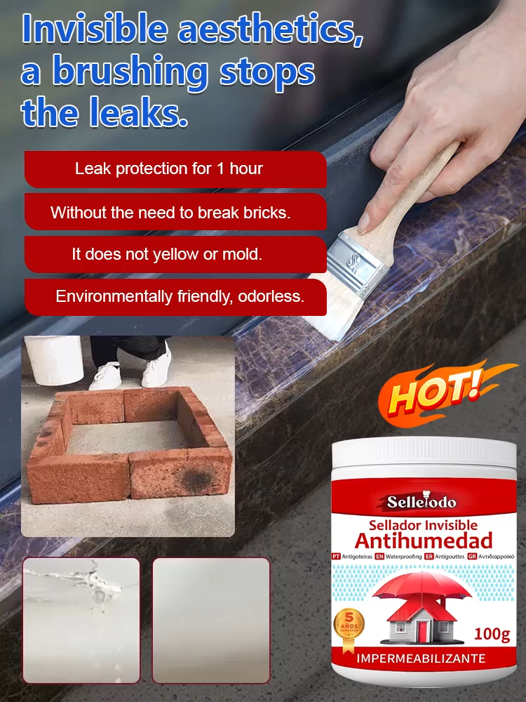 Tile-Free Transparent Sealant for Roof and Wall Waterproofing