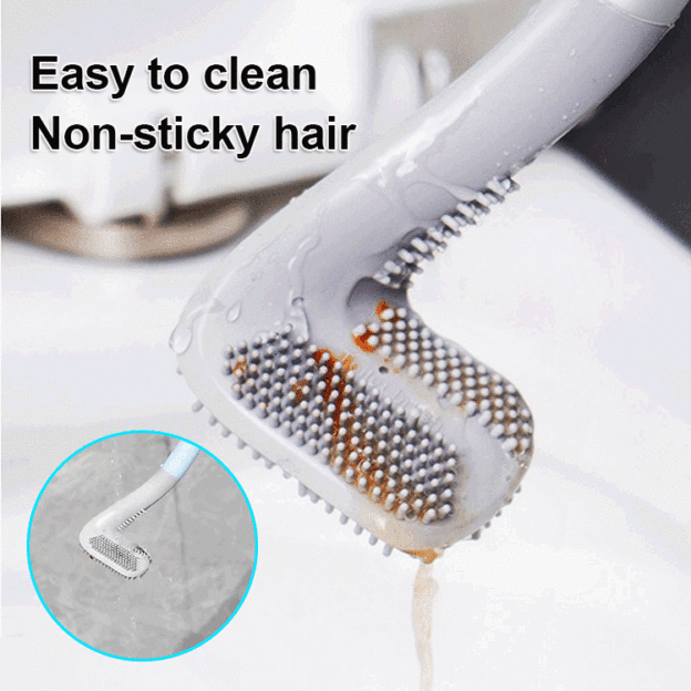 Creative silicone toilet brush