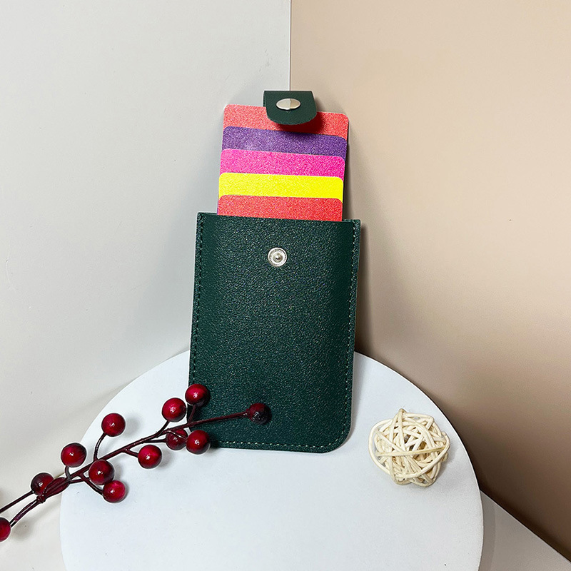 Multiple card slots stacked concealed pull-out card holder