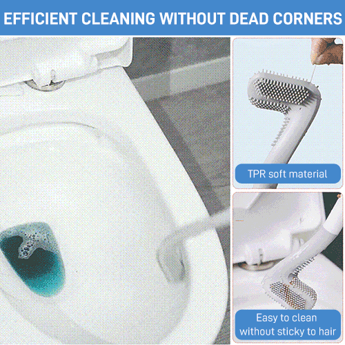 Creative silicone toilet brush