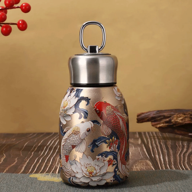 3D Embossed 'Little Chubby' Stainless Steel Insulated Cup