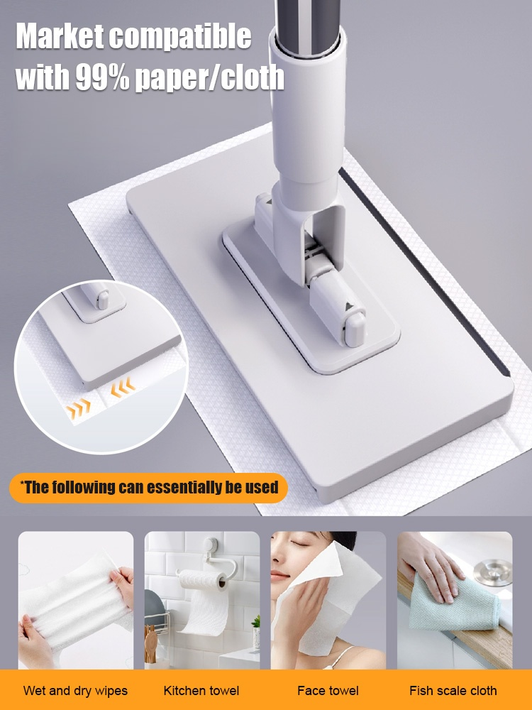 【100% labor-saving】No-wash lazy mop
