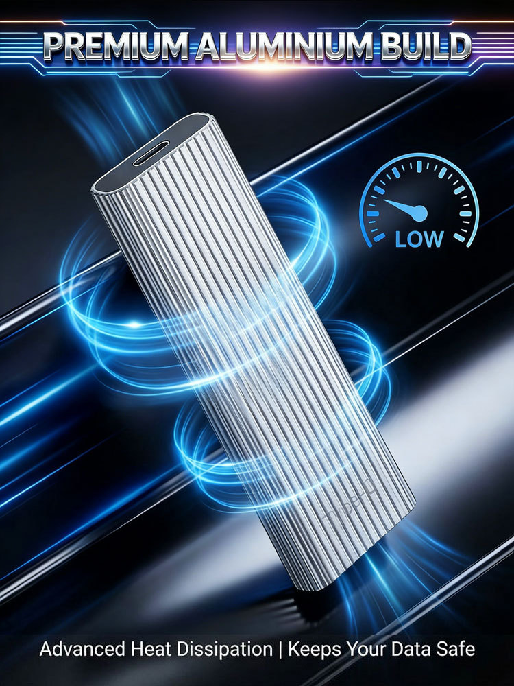 16TB Type-C Portable SSD: Universal for All Devices, 1GB/s Read Speed, Stable Storage Without Lag