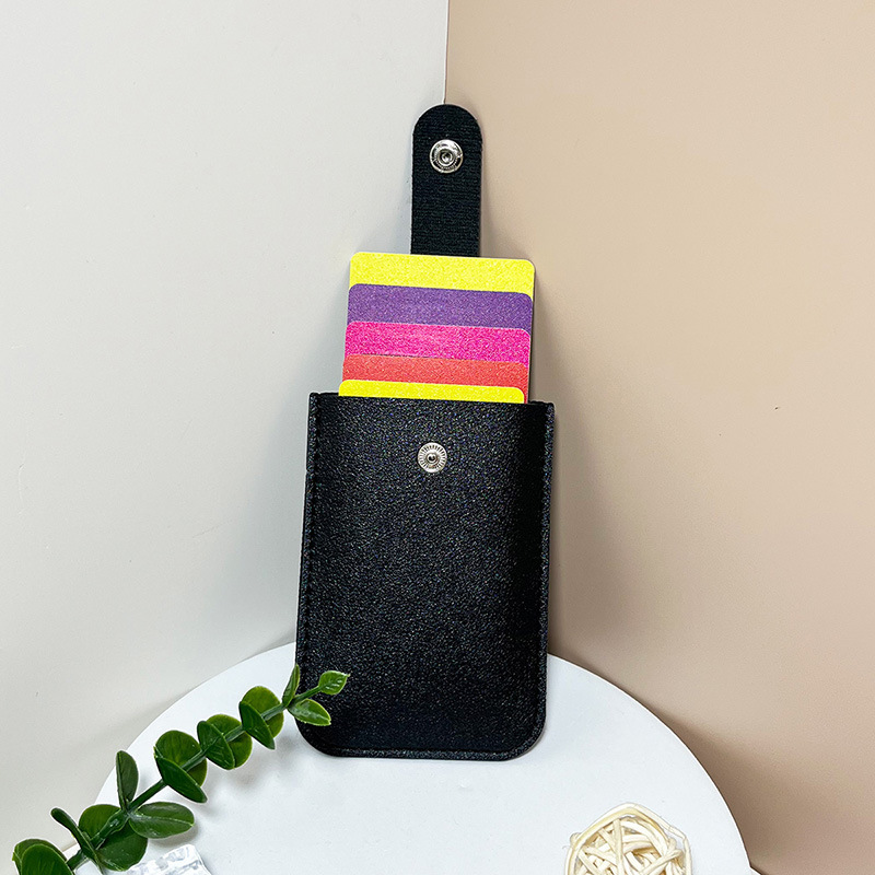 Multiple card slots stacked concealed pull-out card holder