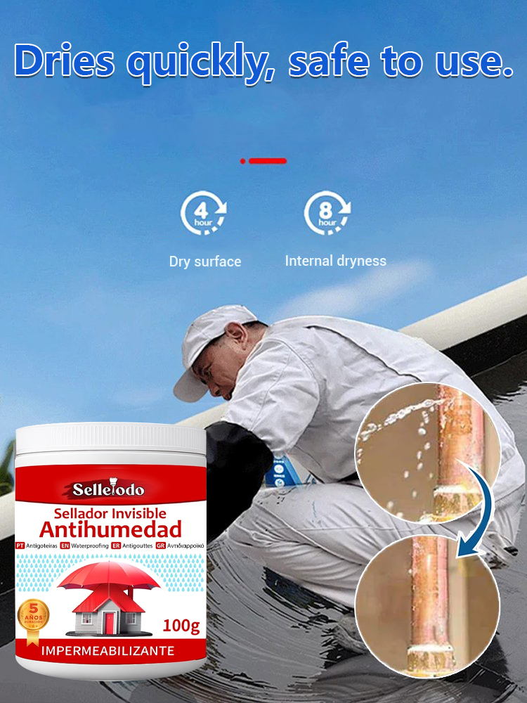 Tile-Free Transparent Sealant for Roof and Wall Waterproofing