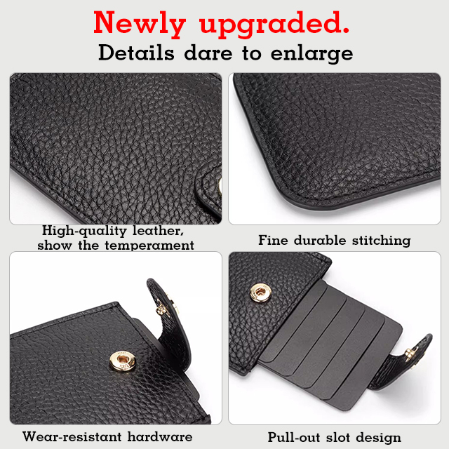 Multiple card slots stacked concealed pull-out card holder